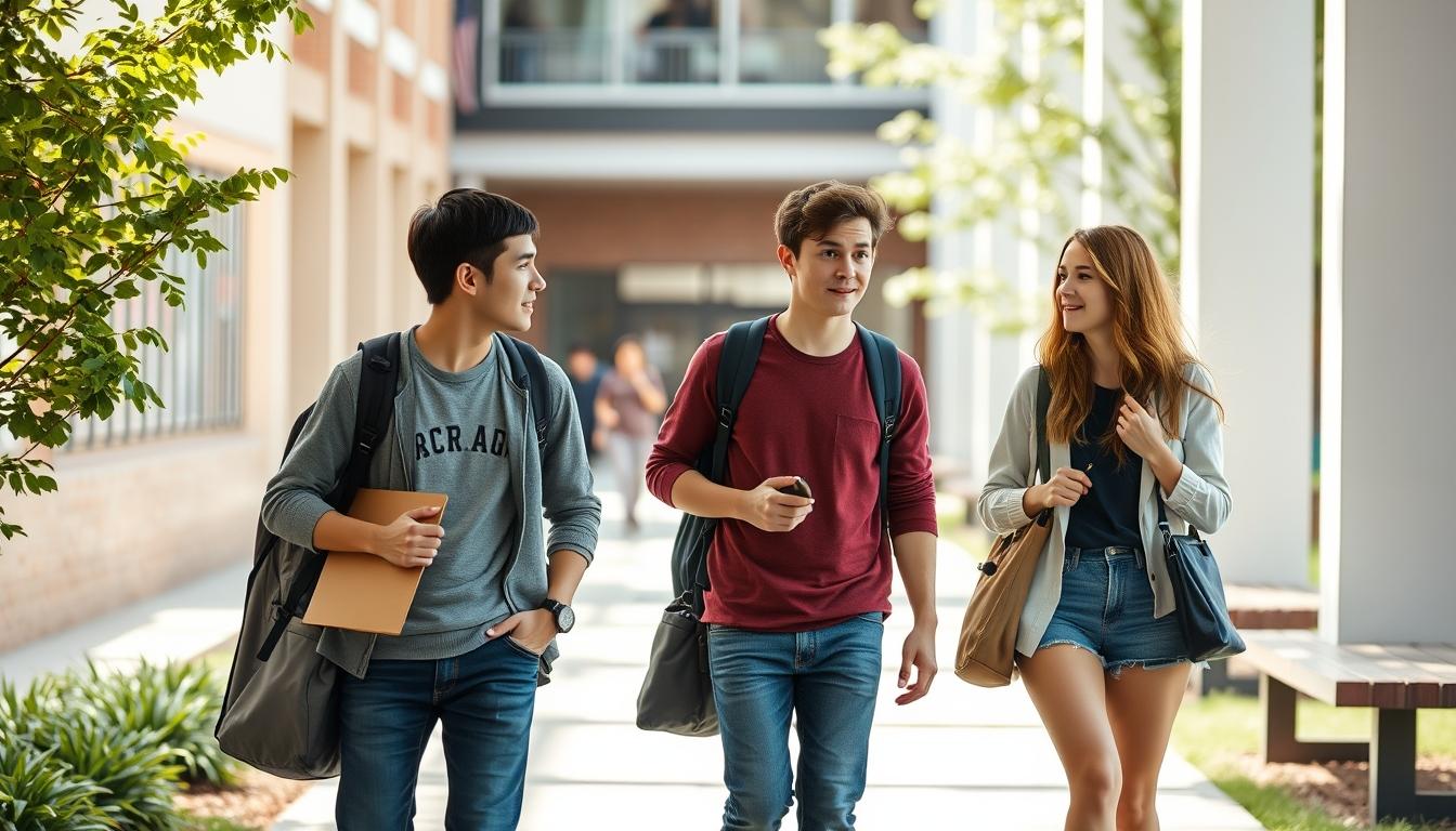 Student developing practical and academic skills